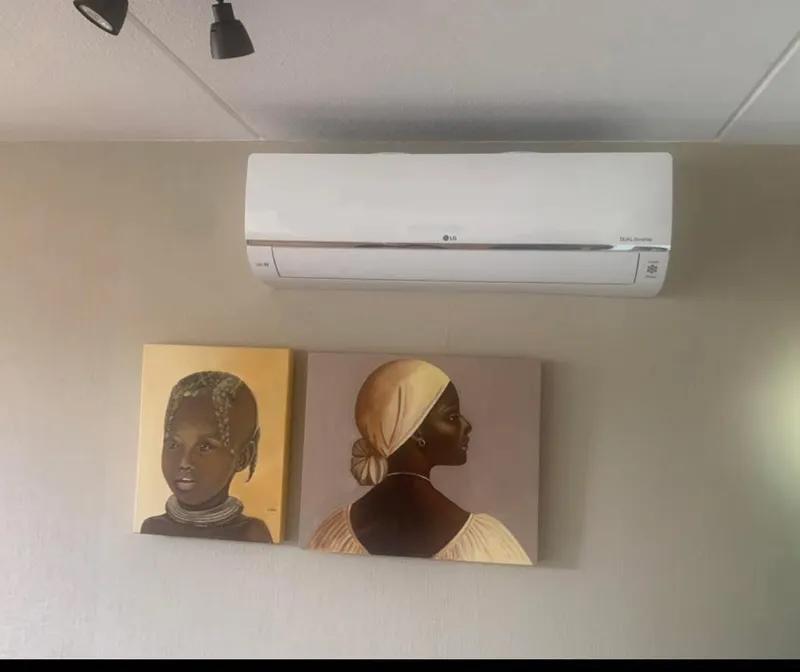Een energiezuinige airco geplaatst bij een klant